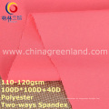 Polyester Pongee Spandex Plain Färben Stoff für Frau Textil (GLLML293)